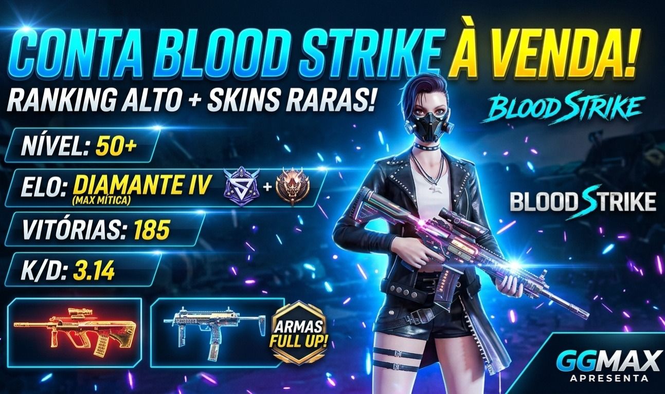 CONTA DE BLOOD STRIKE GEMADA SKINS TOP + ARMAS UPADAS FULL ACESSO