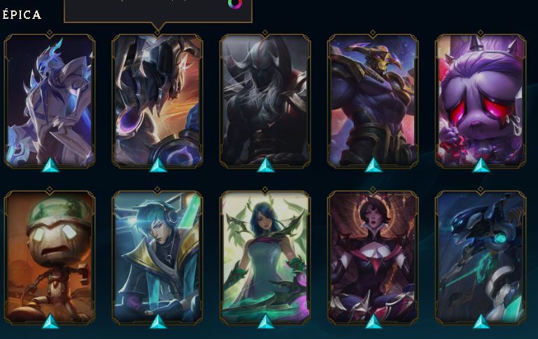Conta da RIOT com 3000 reais gastos, incluindo viego reinado spectral extra