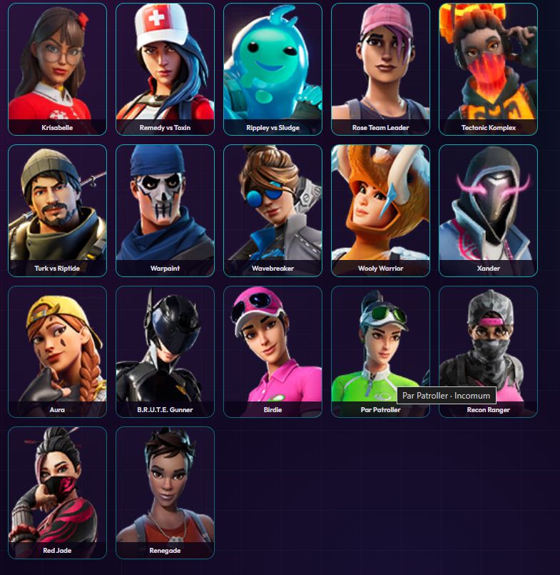 Conta com 150 skins e 211 picaretas passe temporada 5