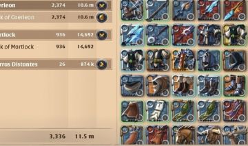 Conta albion online, com 1.47bn de fama e 2m de livros amarelos/ "45m de prata"