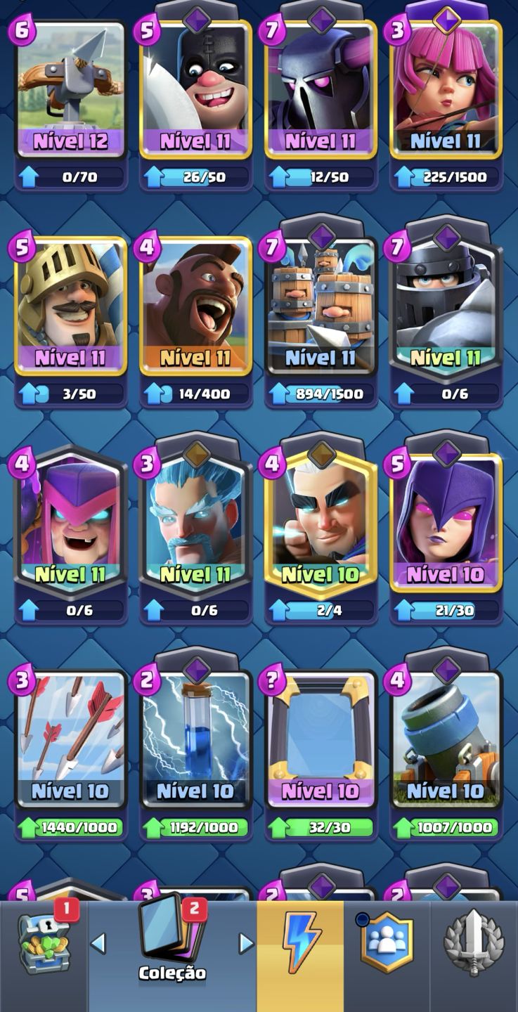 CONTA CLASH ROYALE | 9.537 TROFÉUS | TORRE NÍVEL 15 | 7 EVOLUÇÕES + 2 HERÓIS