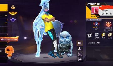Conta de free fire barata, 5 angelicais, fitinha e mais, olhe fotos e descrição