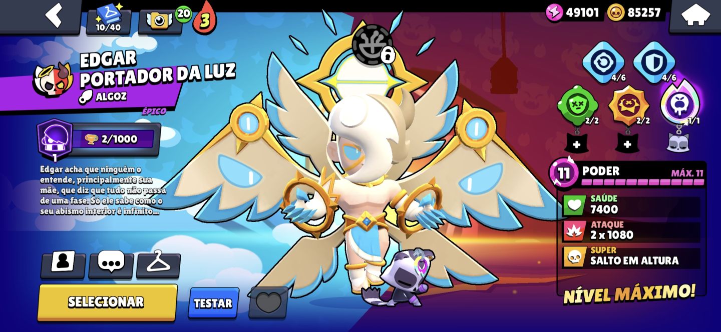 CONTA BRAWL STARS(MELHOR PREÇO) SPIKE,CHESTER,SANDY