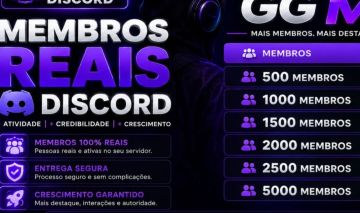 MEMBROS PARA SERVIDOR DISCORD REAIS & OFFILINE - ENTREGA RÁPIDA E SEGURO.