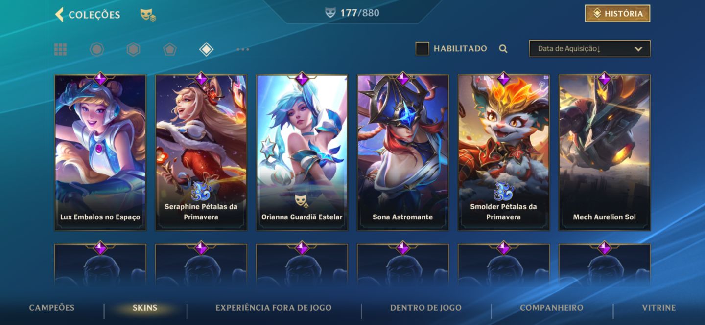 CONTA WILD RIFT, 180 SKINS INCLUINDO LIMITADAS, EX CHALLENGER