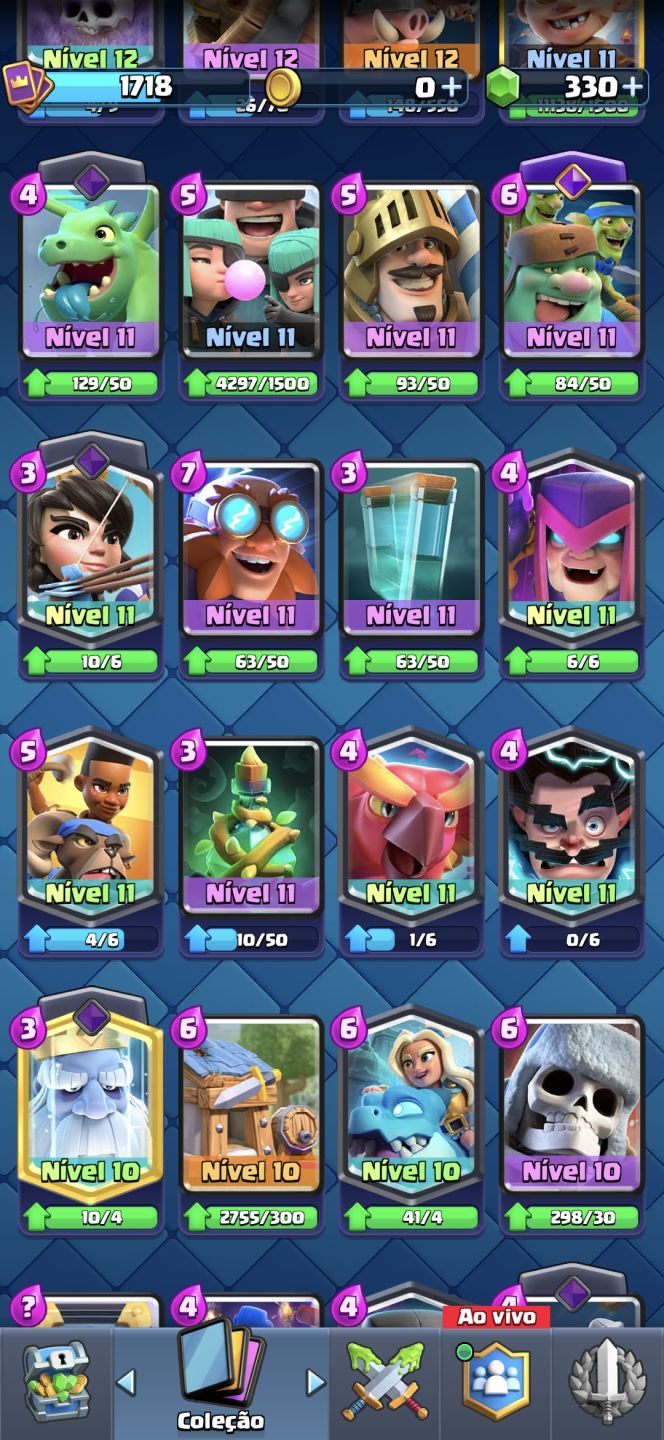 Conta OP de Clash Royale 13000 troféus 7 anos