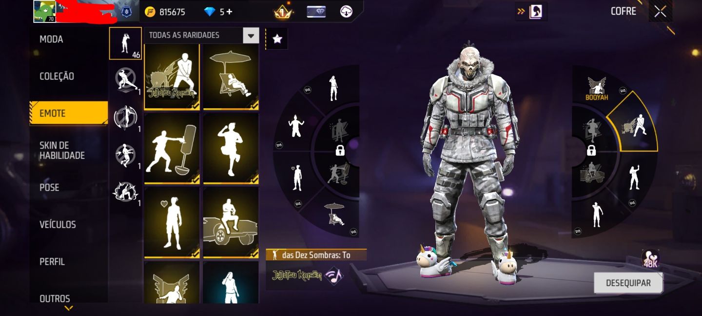 Conta de free fire antiga