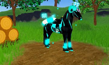 WILD HORSE ISLAND, CAVALO FIEND DE HALLOWEEN ANTIGO CAVALO RARO