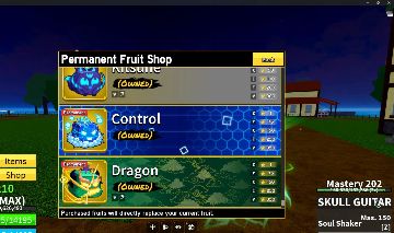 Conta Blox Fruits | 15 Perm | Dragon, Kitsune, Control, T-rex, Tiger, Buddha