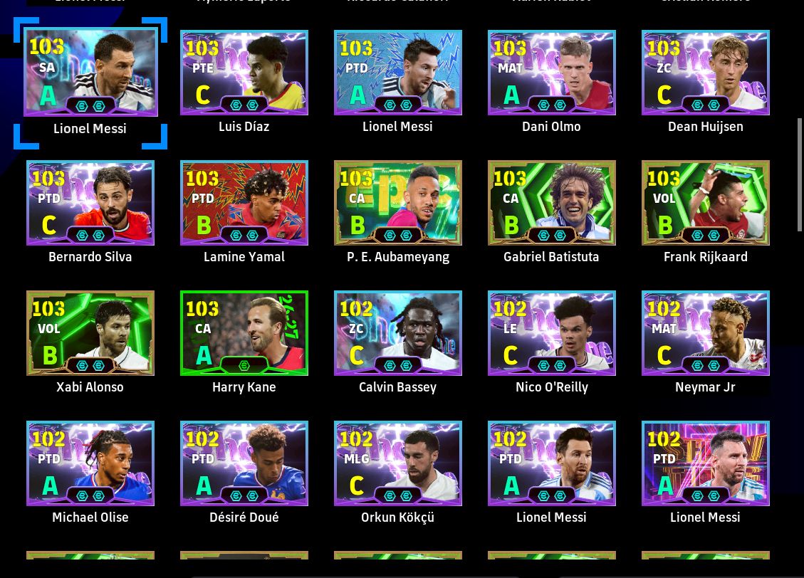 CONTA EFOOTBALL STEAM PC | FORÇA DO TIME 3244 | ELENCO FORTE | ÉPICOS E LENDA