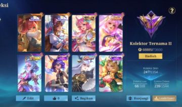Conta Mobile Legends Lendary | 247 Skins | 129 Heróis | Collector Floryn