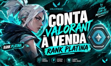 CONTA VALORANT FULL ACESSO RANK ATIVO PLATINA 3