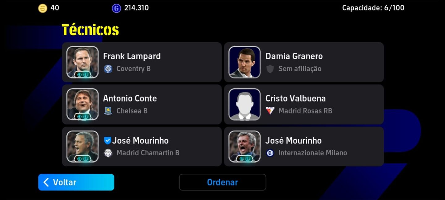Conta Legend eFootball
