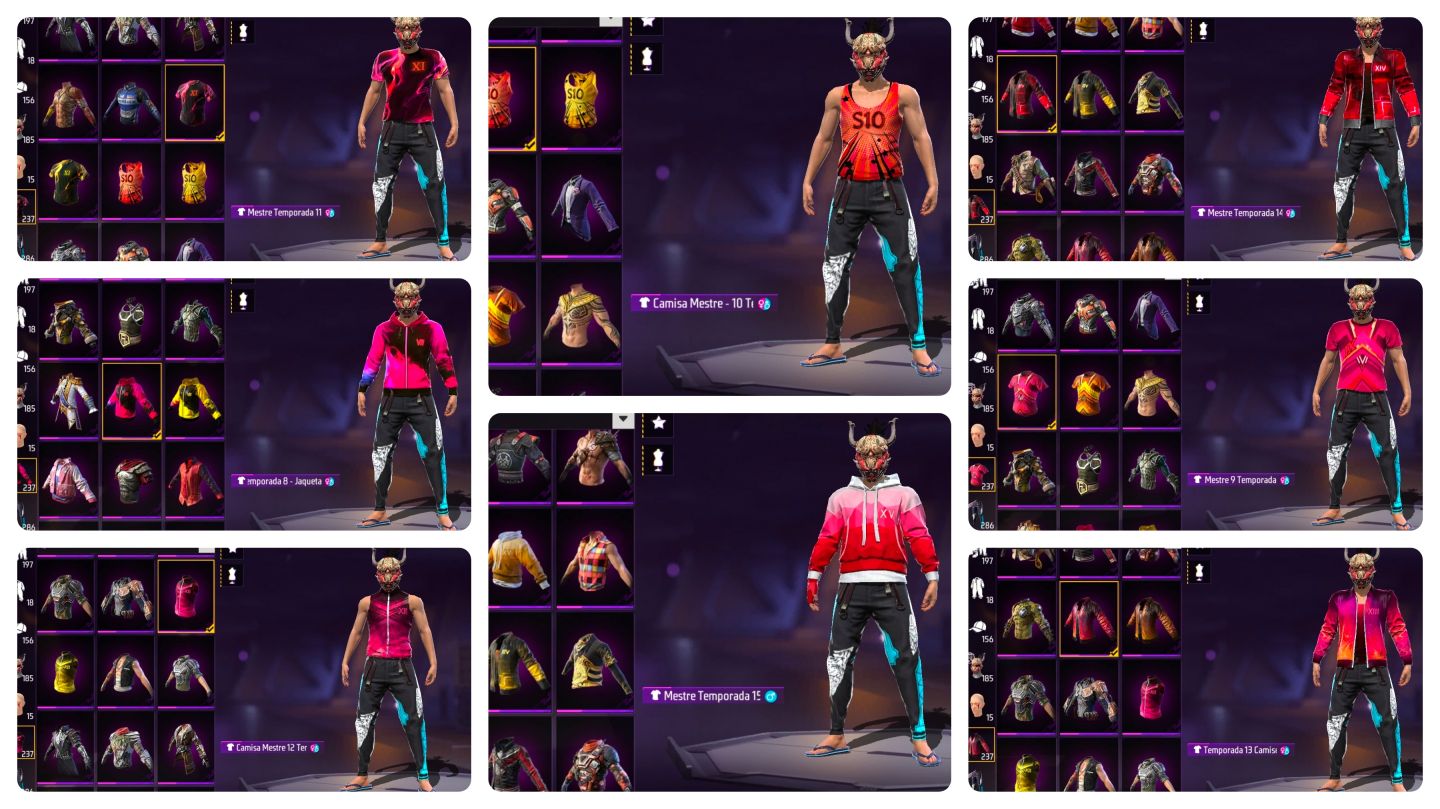 Conta Free Fire OG | Passe 1 Sakura + Angelical + Punho ICE + 15 OLD Incubadoras