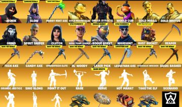Conta Fortnite OG 2018 - Ikonik, Mint, Skull Trooper - 113 Exclusivas