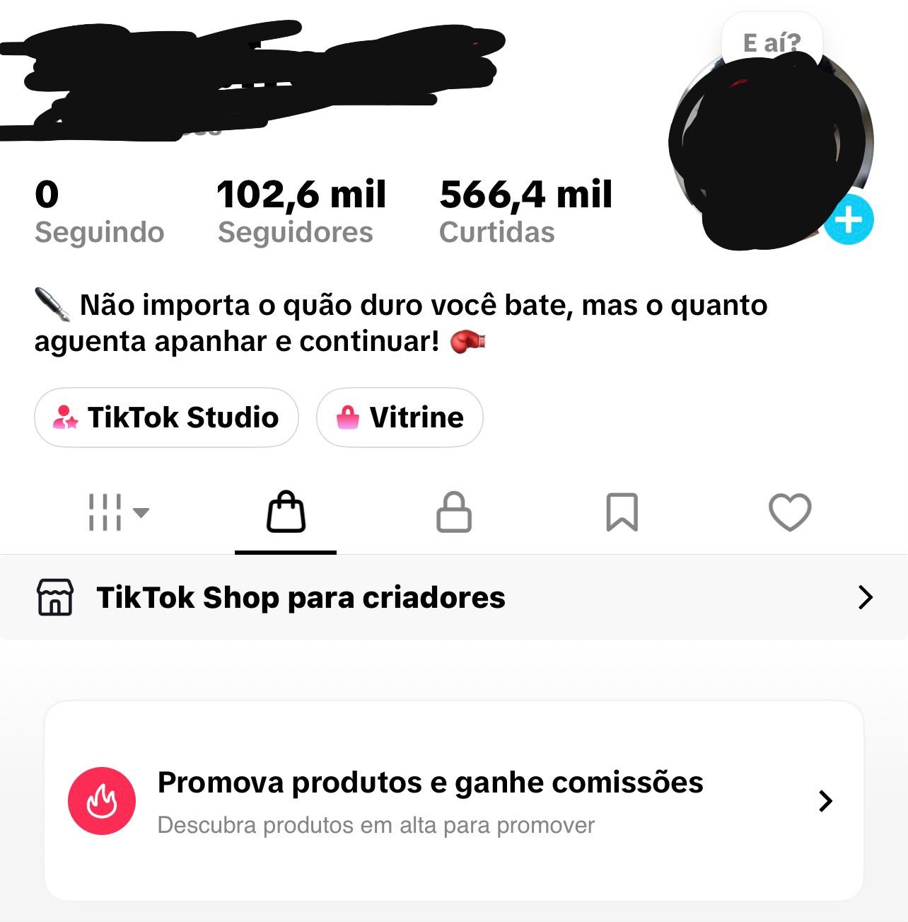 CONTA TIKTOK SHOP 100k
