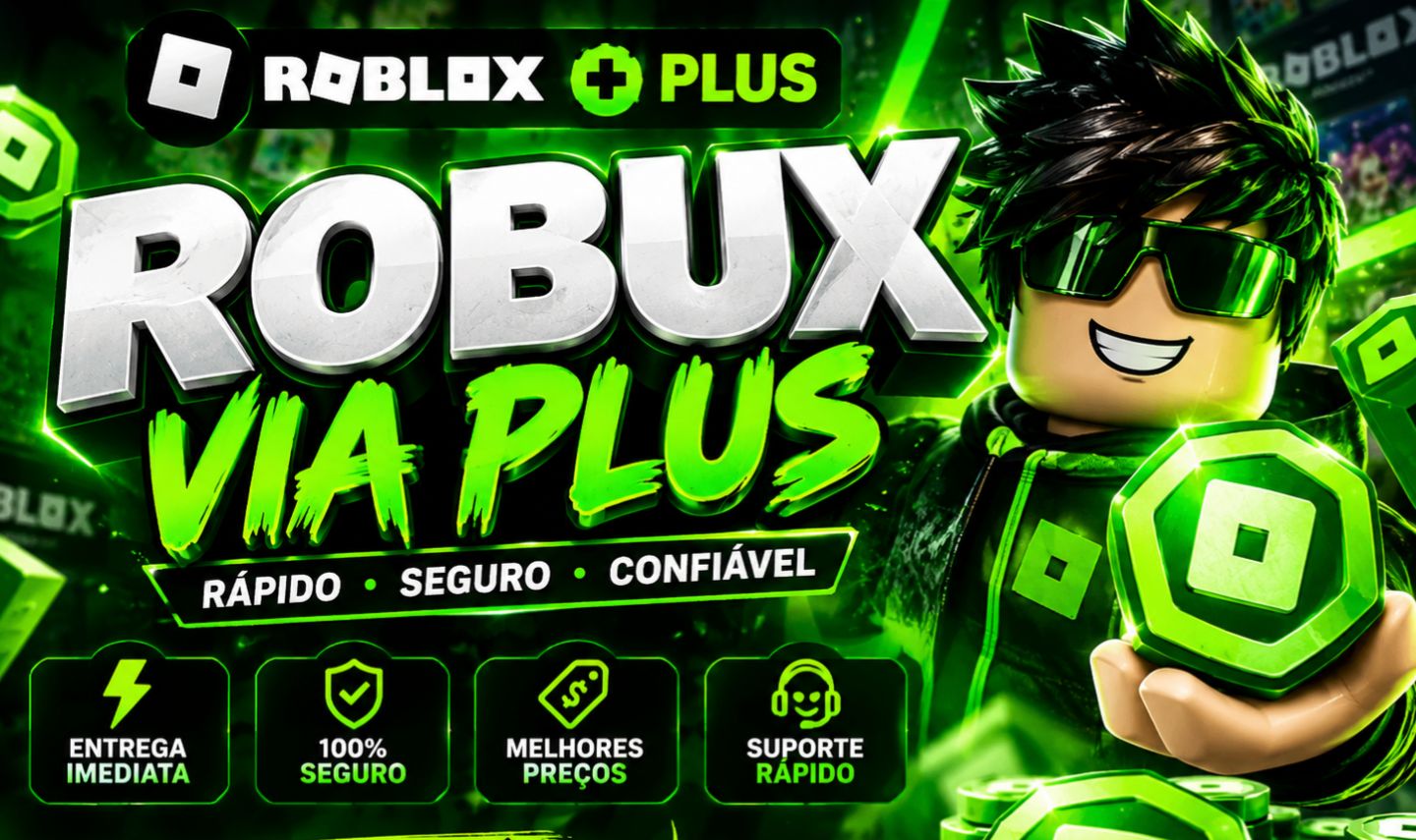 Robux Via Plus - 10% DE DESCONTO (Roblox)