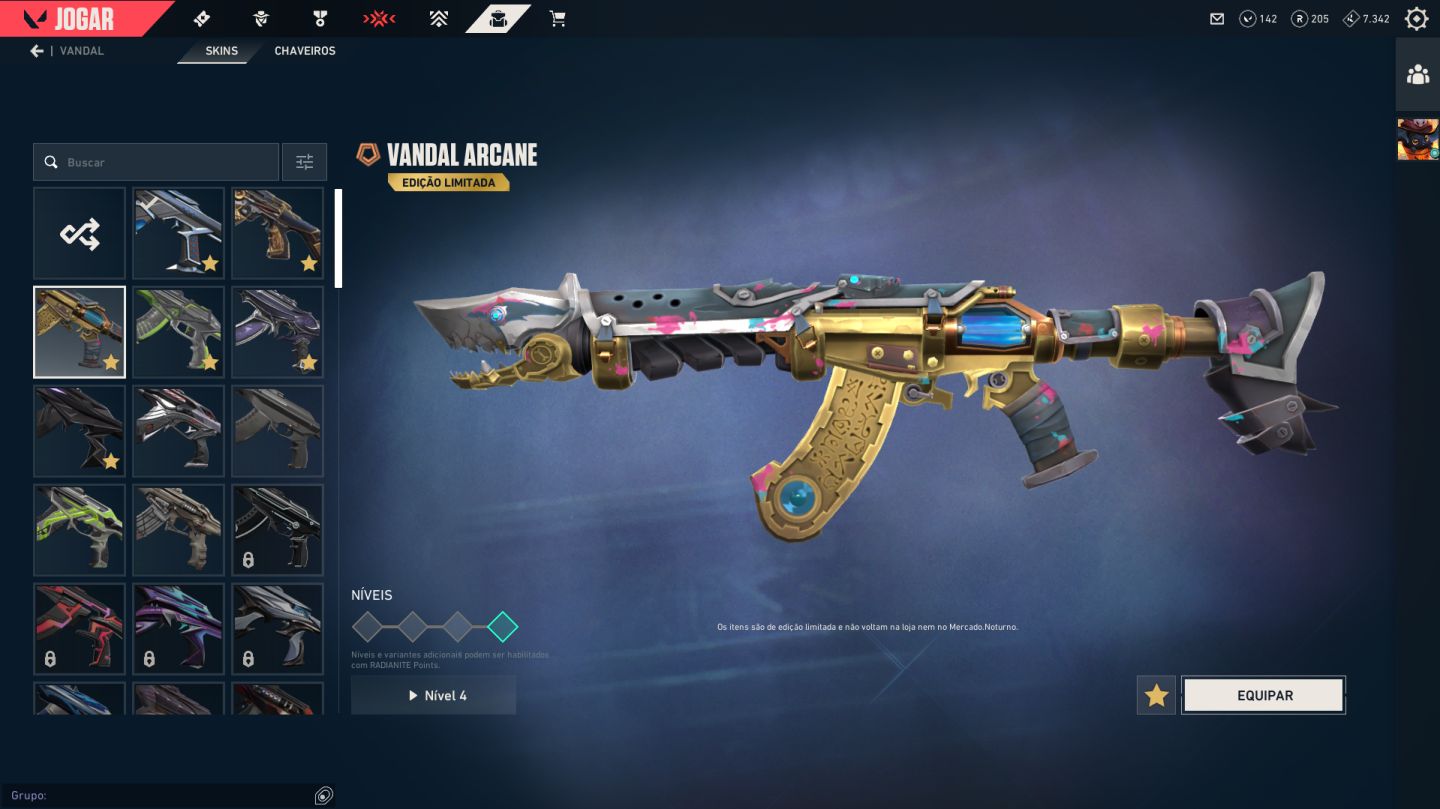 CONTA VALORANT FULL | VANDAL KURONAMI + VANDAL ARCANE + KARAMBIT VCT 2025 + SKIN