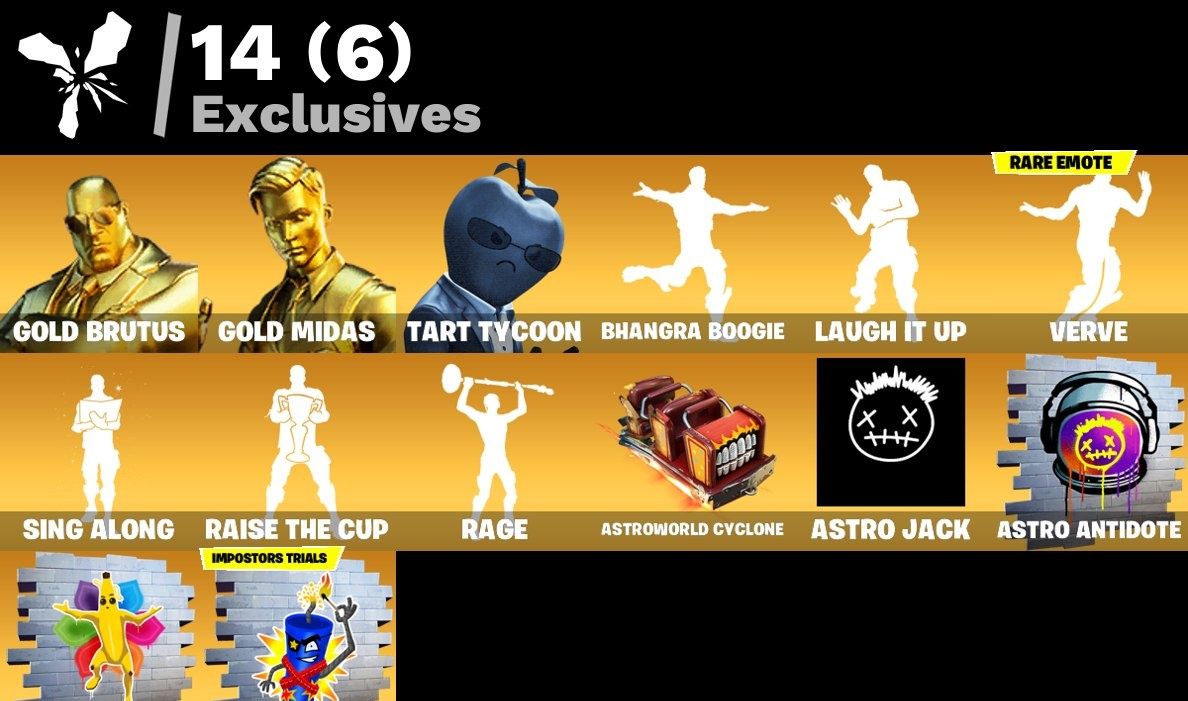 Conta Fortnite 44 SKINS/ GOLD MIDAS & BRUTOS /Tart Tycoon + 1.100 V-BUCKS