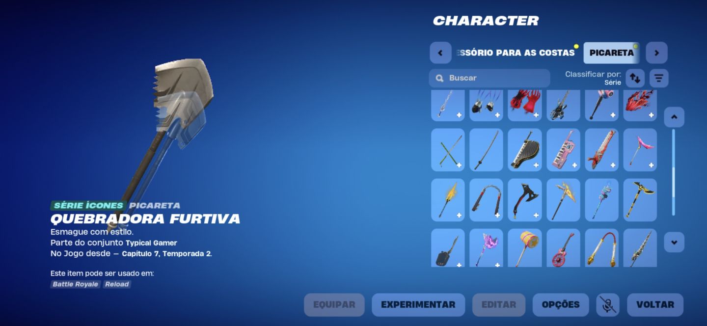 Conta fortnite estava com clube menor preço amongus e quebrado furtiva
