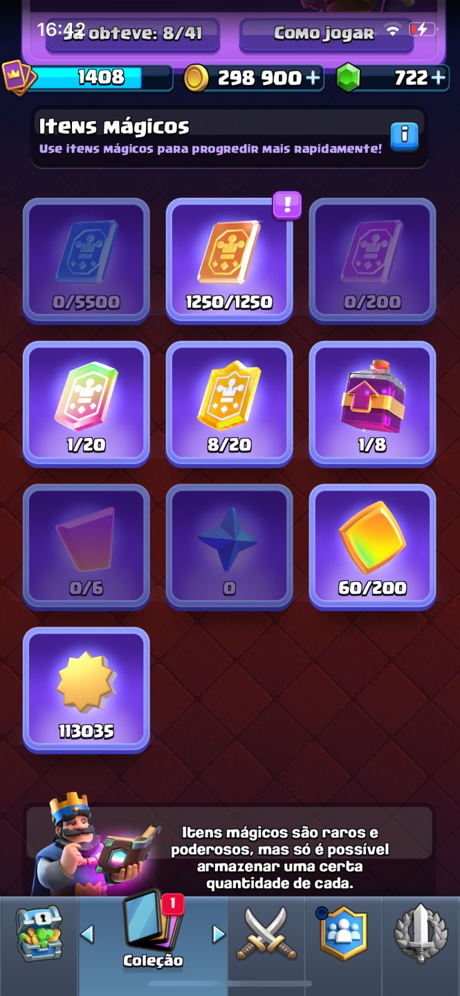 Conta Clash Royale com costemicos raros e que não voltam mais