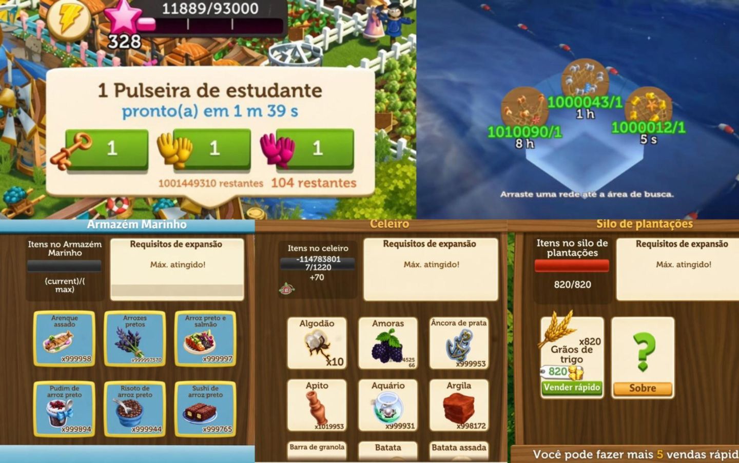 CONTA FARMVILLE 2 NIVEL 328