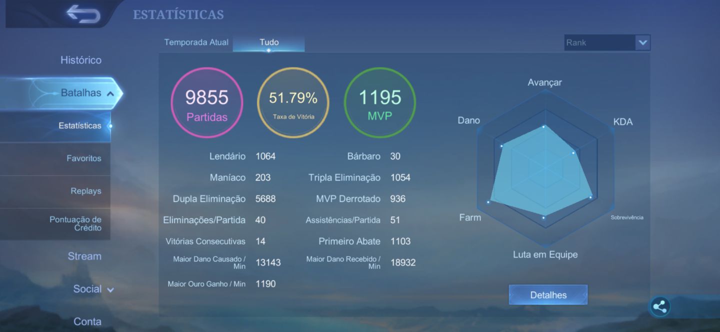 Conta MLBB, skin do alpha legend e muito mais