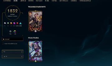 Conta rara com 1800+ skins