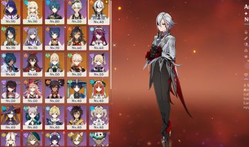 Conta Iniciante Genshin AR55, 10 personagens 5 estrelas