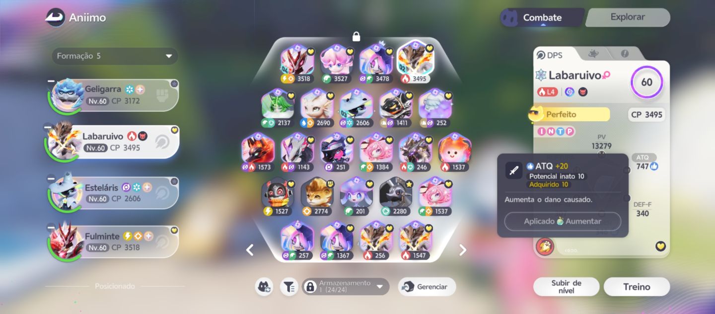 Desapego Conta lvl 60 Aniimo 22 Prismanas perfeitos Labaruivo 10/10 Alpha
