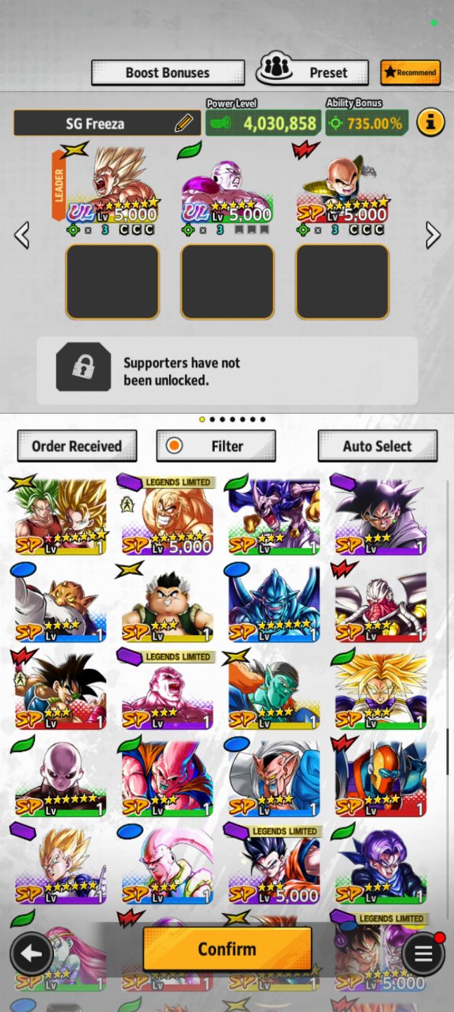 Conta Dragon Ball Legends Com Goku SSJ Ultra com 8 estrelas + Freeza Ultra