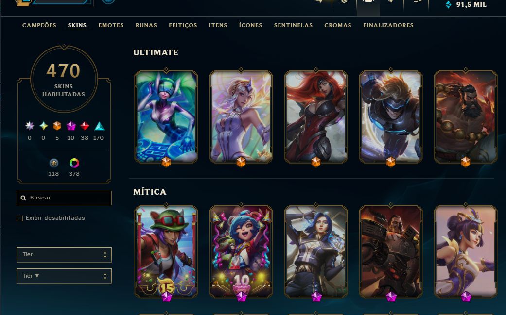 CONTA PLAT IV COM 470 SKINS