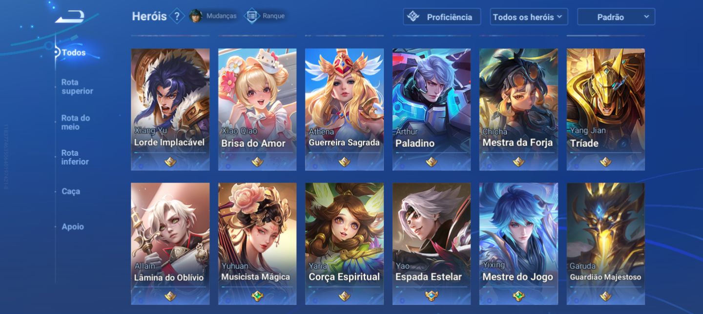 CONTA HONOR OF KINGS 156 SKINS+ 113 HERÓIS | 3x GM (T7/T8/T9)