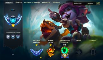 SKIN LENDÁRIA TRISTANA TREINADORA DE DRAGÕES + [ DIAMANTE 4 55% DE WIN RATE ]