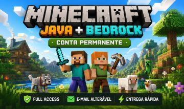 CONTA MINECRAFT JAVA + BEDROCK | FULL ACESSO | ENTREGA RÁPIDA