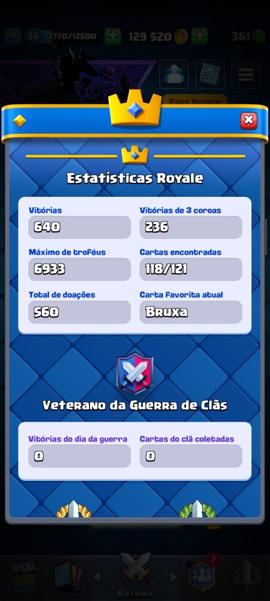 Conta clash royal no preçinho