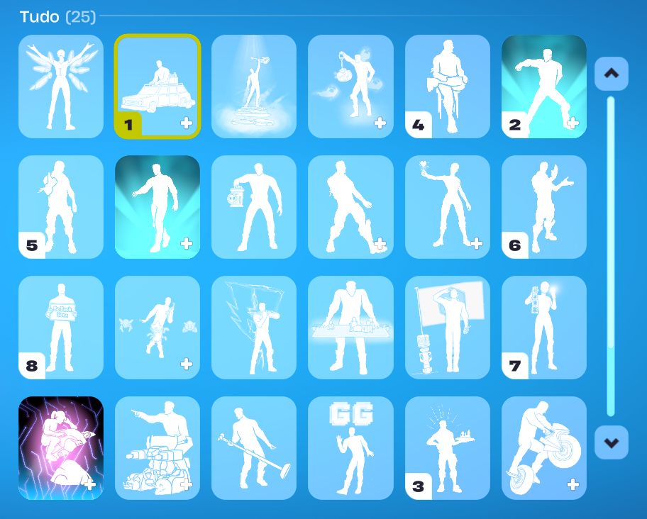 CONTA FORTNITE 14 SKIN (GHOST FACE + FOICE)
