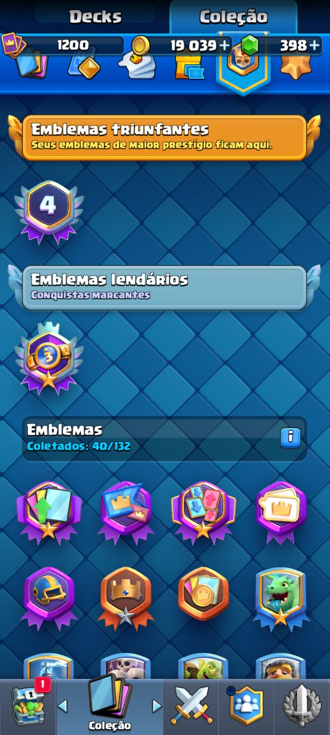 Conta Clash Royale, 4 anos com evolutivas
