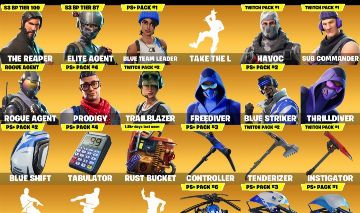 FORTNITE OG S3 S4 S5 S6 COMPLETAS | TWITCH PRIME +152 SKINS + 142 EMOTES