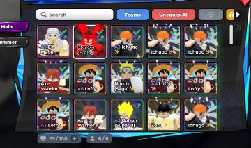 Conta Anime Warriors 53M Power / 5 Supremes / Frieren Supremes / Naruto Supreme