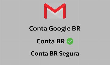 Conta Google Gmail BR limpa sem bloqueio pronta para uso e YouTube