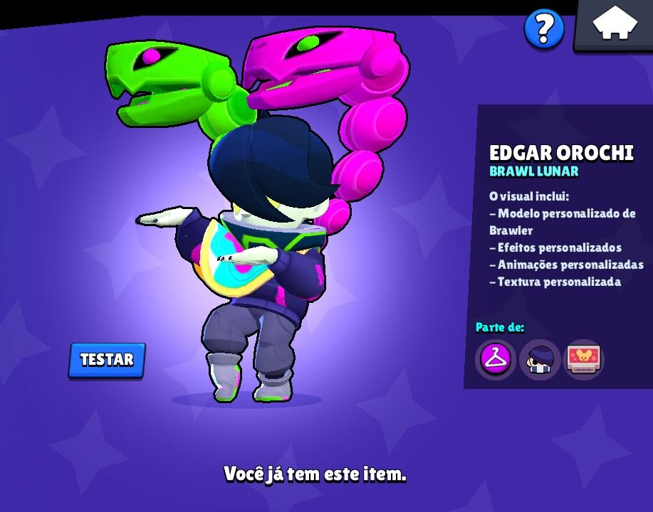 CONTA BRAWL STARS 2019 | 106 BRAWLERS NÍVEL 11 | SKINS EXCLUSIVAS | + 400 SKINS