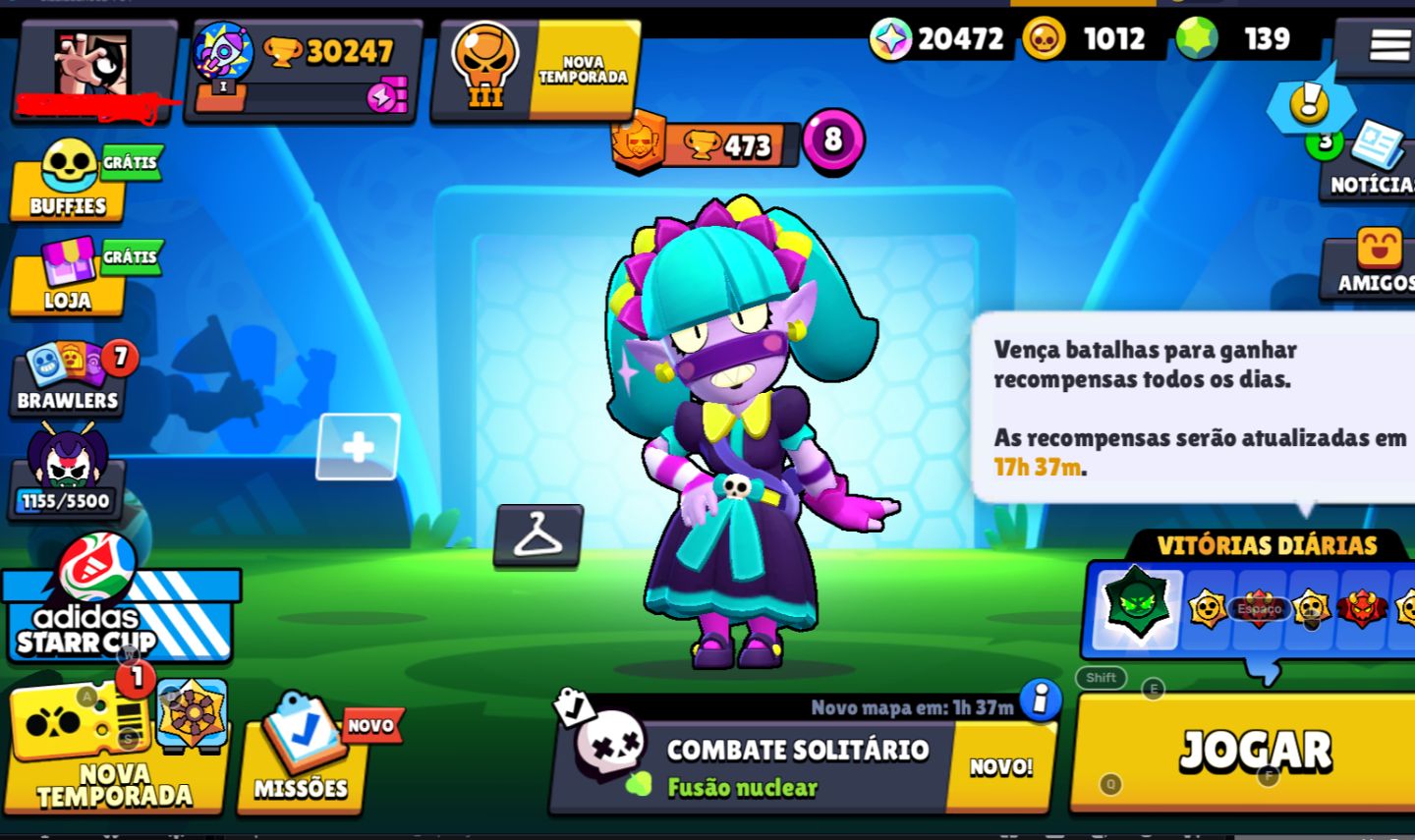 Conta Brawl Stars 30K Troféus | 78 Brawlers | 106 Skins