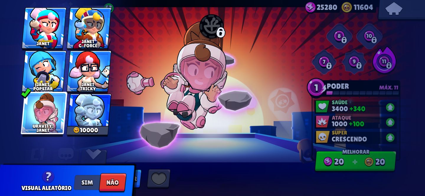 Conta Brawl Stars 65k+ | conta: 2021 | prestígio: 44 | skin: 434 | Hipercarga:85