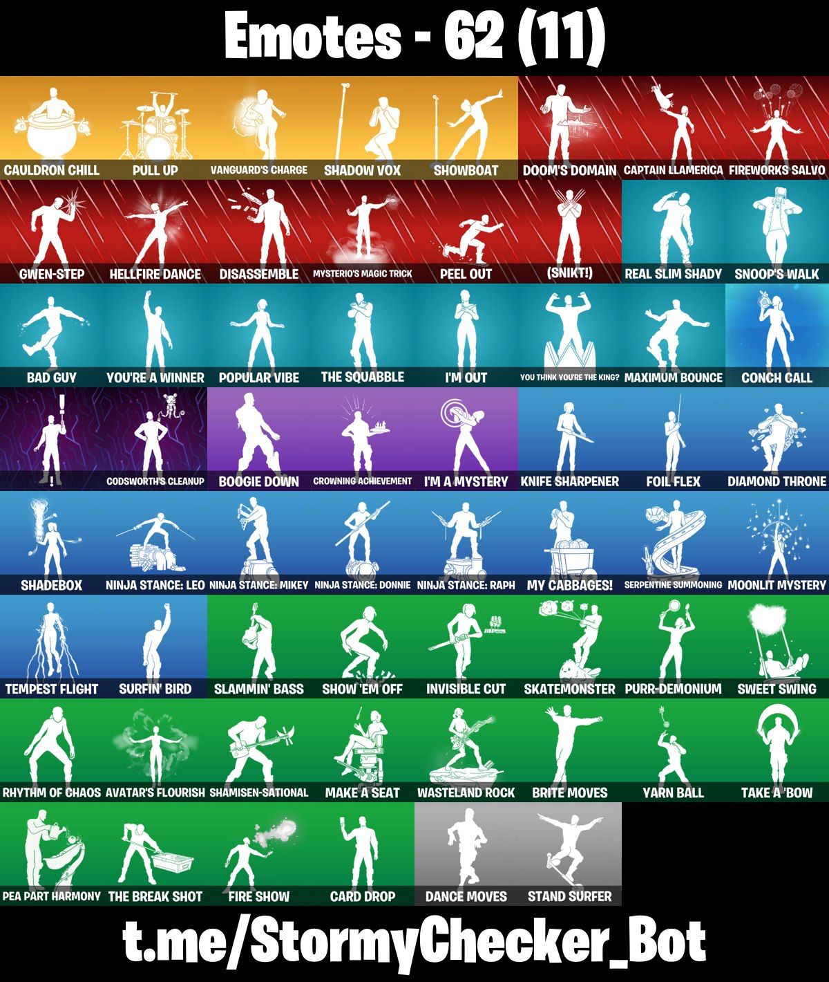49 SKINS - INFERNO SKIN - ICON EMOTES - FNCS SKINS - 450 V-BUCKS
