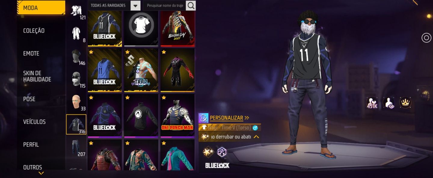 CONTA FF RARA BARBA DO VELHO+CALÇAS DOWN+6ANOS+JIRAIYA+ONE PUNCH MAN ETC