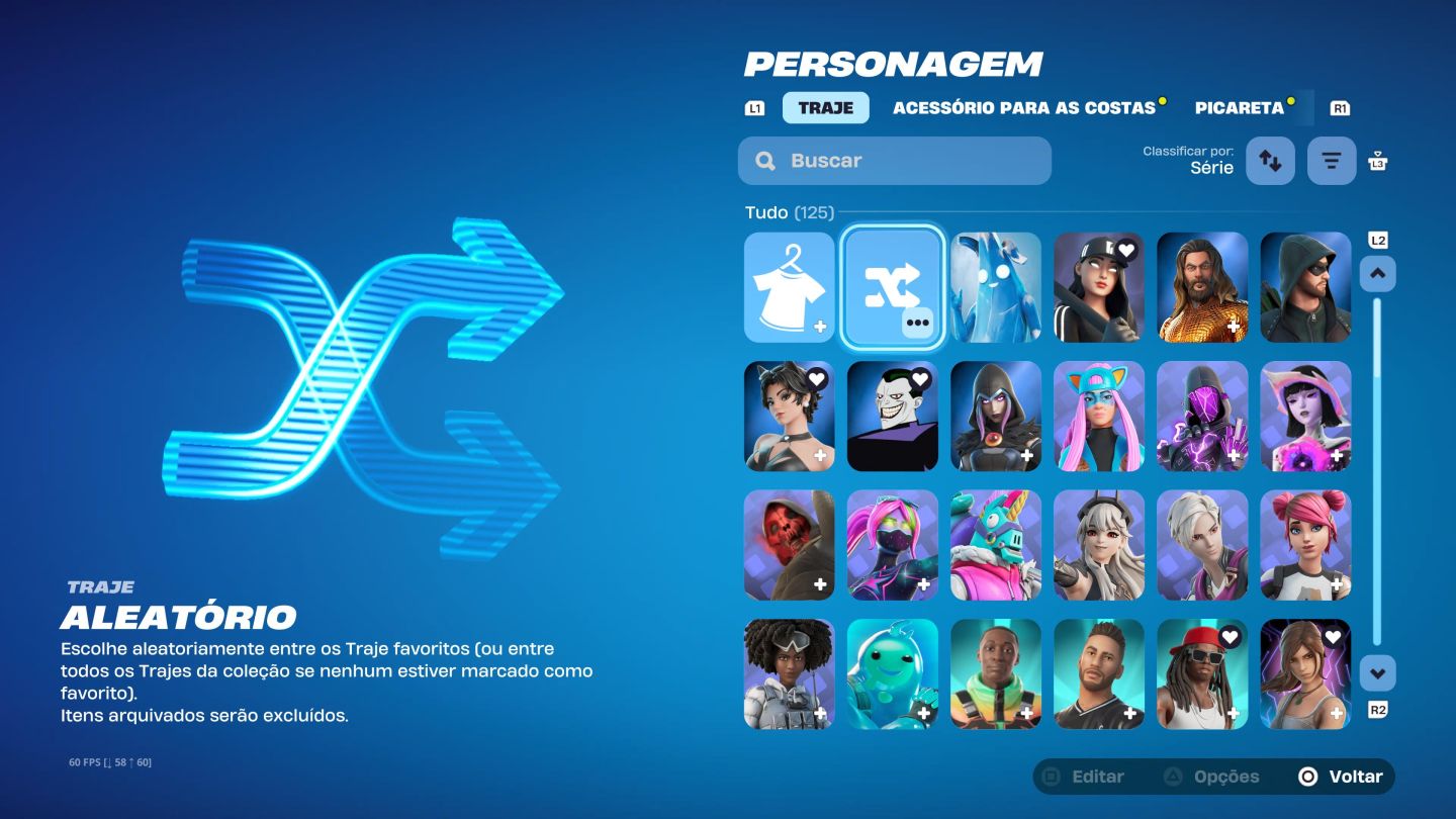 Conta try hard fortinite com passe do tony stark completo e machado do kratos
