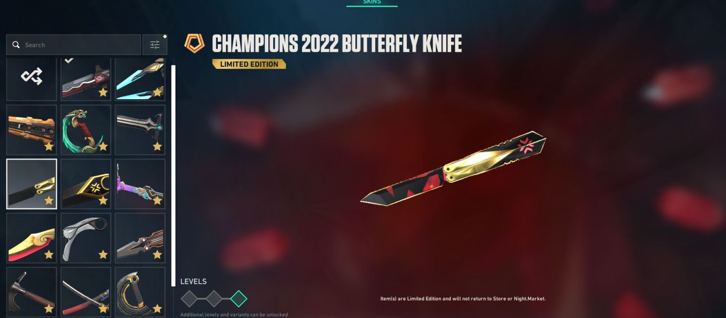 Valorant | Champions 22/23 + Leque Chinês + VCT LOCK//IN + Skins Raras