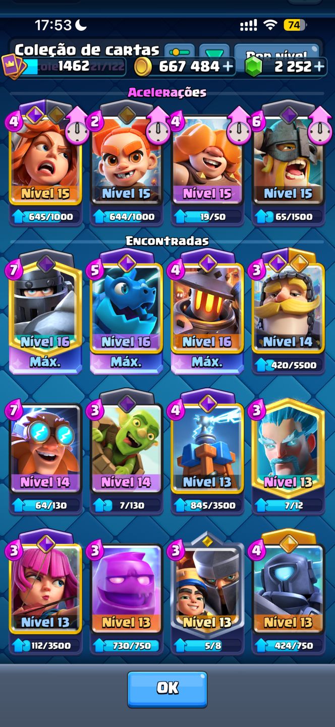SUPERCELL ID 5 JOGOS | CR 11K + COC CV12 + BRAWL + HAY DAY