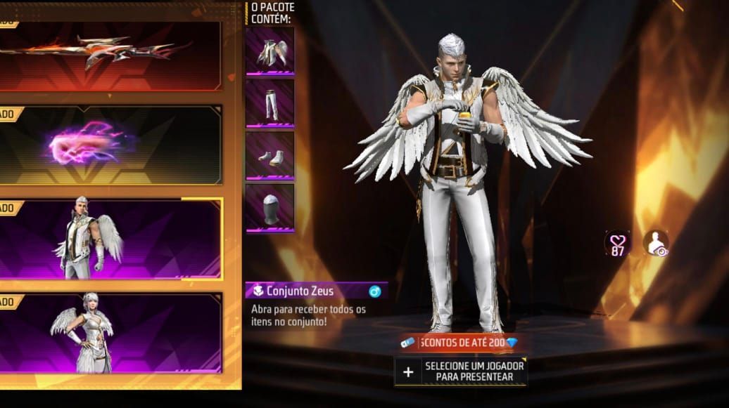 LOJA PRIME SETEMBRO - FREE FIRE (RAMPAGE, EVOLUTIVAS PUNHO E MUITO + )